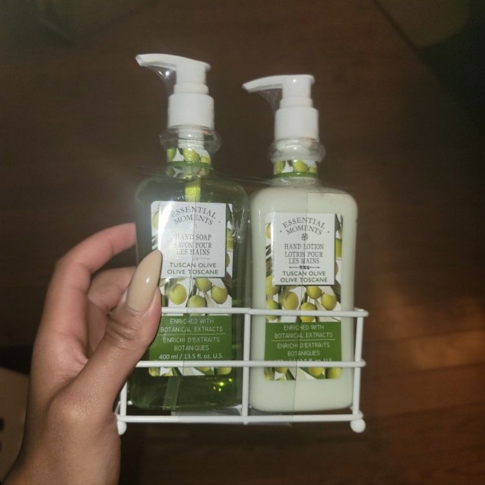 Essential Moments Olive Oil Hand Soap & Lotion Set